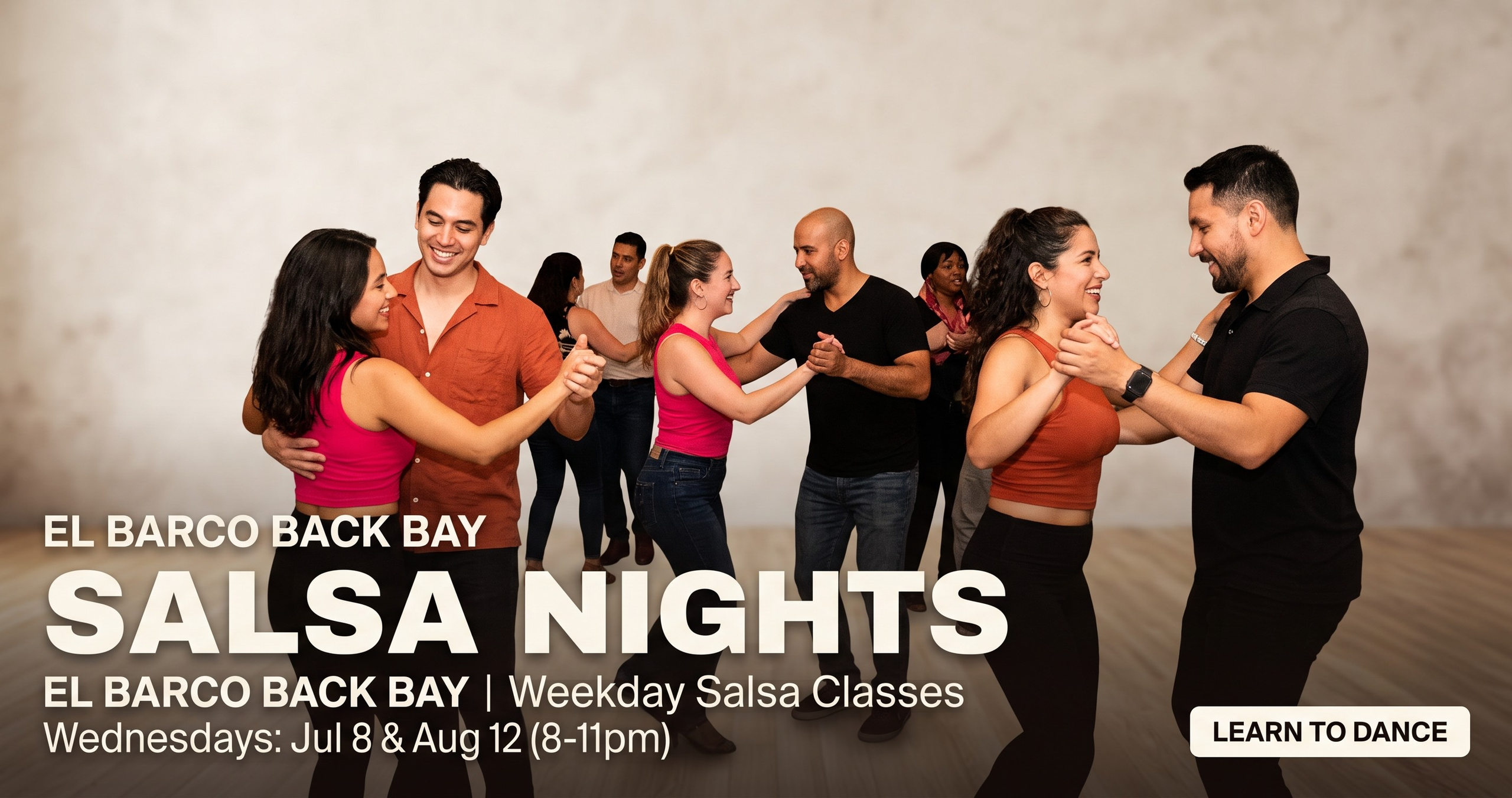Salsa Wednesdays at El Barco: Learn and Practice in Back Bay